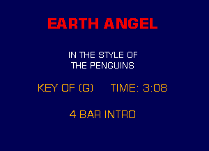 IN 1HE STYLE OF
THE PENGUINS

KEY OF ((31 TIME 308

4 BAR INTRO