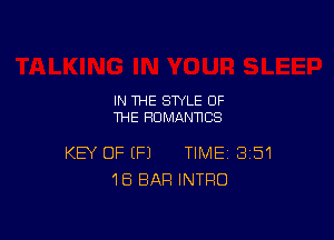 IN THE STYLE OF
THE HUMANNCS

KEY OF (P) TIME 351
1B BAR INTRO