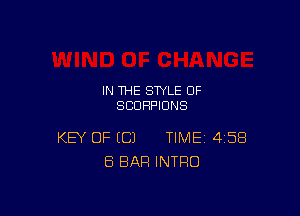 IN THE STYLE 0F
SCUHPIDNS

KEY OF (C) TIME 458
ES BAR INTRO