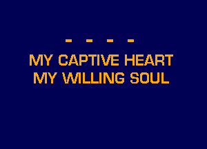 MY CAPTIVE HEART

MY WILLING SOUL
