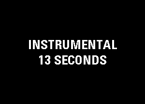 INSTRUMENTAL

13 SECONDS