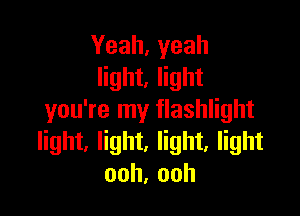 Yeah,yeah
light, light

you're my flashlight
light, light, light, light
ooh,ooh