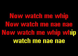 Now watch me whip
Now watch me nae nae
Now watch me whip whip
watch me nae nae