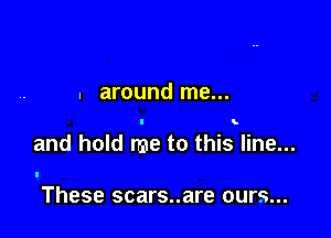 . around me...

and hold me to this line...

These scars..are ours...