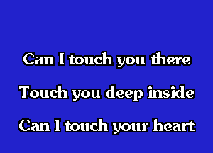 Can I touch you there
Touch you deep inside

Can I touch your heart