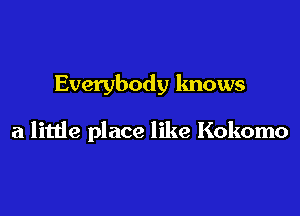 Everybody knows

a litde place like Kokomo