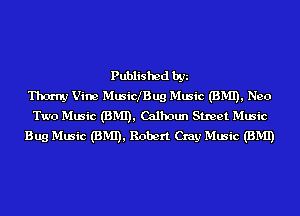 Published by
Thm-ny Vine MusiclBug Music (BMI), N90
Two Music (BMI), Calhoun Street Music
Bug Music (BMI), Robert Cray Music (BMI)
