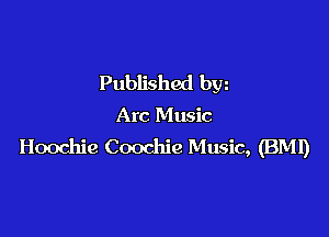 Published bw

Arc Music

Hoochie Coochie Music, (BM!)