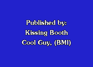 Published by
Kissing Booth

Cool Guy, (BMI)