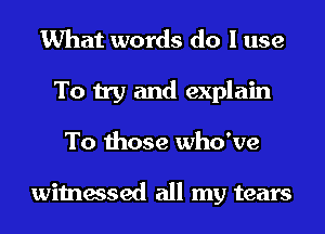 What words do I use
To try and
That things will be

all right again