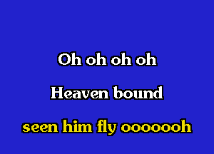 Ohohohoh

Heaven bound

seen him fly ooooooh