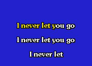 I never let you go

1 never let you go

I never let