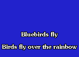 Bluebirds fly

Birds fly over the rainbow