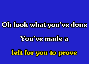 Oh look what you've done

You've made a

left for you to prove