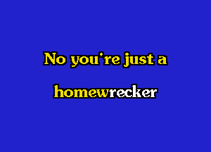 No you're just a

homewrecker