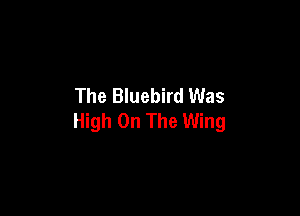 The Bluebird Was

High On The Wing