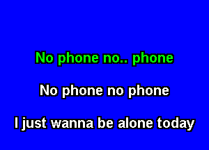 No phone no.. phone

No phone no phone

ljust wanna be alone today