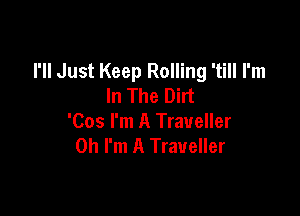 I'll Just Keep Rolling 'till I'm
In The Dirt

'Cos I'm A Traveller
Oh I'm A Traveller