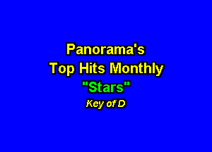 Panorama's
Top Hits Monthly

Stars
Key of D