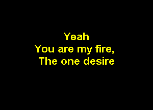 Yeah
You are my fire,

The one desire