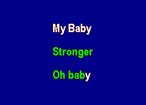 My Baby

Stronger

Oh baby