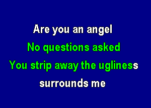 Are you an angel
No questions asked

You strip away the ugliness

surrounds me