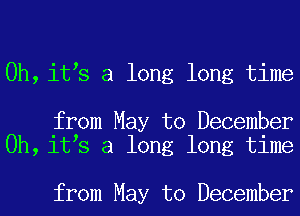 0h,jifs a long long time

from May to December
0h,jifs a long long time

from May to December