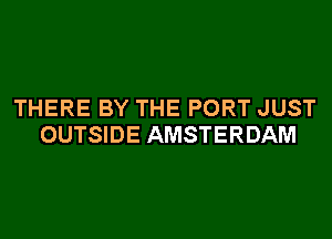 THERE BY THE PORT JUST
OUTSIDE AMSTERDAM