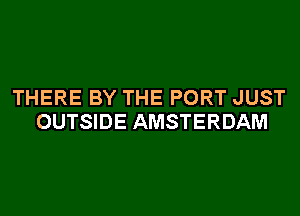 THERE BY THE PORT JUST
OUTSIDE AMSTERDAM