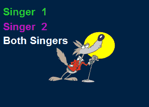Singer 1

Both Singers x

M- 6,
bring.