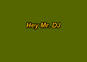 Hey Mr. DJ