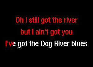 Oh I still got the river
but I ain't got you

I've got the Dog River blues