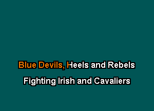 Blue Devils, Heels and Rebels

Fighting Irish and Cavaliers