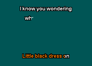 Little black dress on