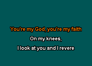 You're my God, you're my faith

On my knees,

I look at you and l revere