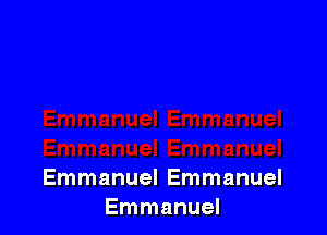Emmanuel Emmanuel
Emmanuel