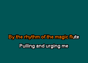 By the rhythm ofthe magic flute

Pulling and urging me