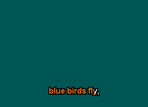 blue birds fly,