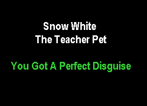 Snow White
The Teacher Pet

You Got A Perfect Disguise