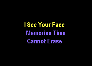 lSee Your Face

Memories Time
Cannot Erase