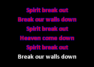 WWW
chizwmiadmn
WWW
Hmmdmn
macaw

Break our walls down I