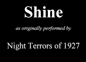 Shfme

mmmmmv

Night Terrors of 1927