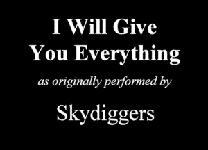 a! ariMWomwd 6y
Skydiggers