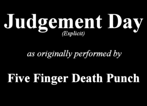 Jundlgenggm Day

wadsmdiymwdlw
Five Finger Death Puneh