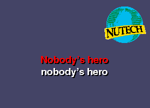 nobodys hero