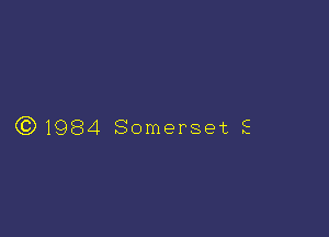 (Q1984 Somerset E