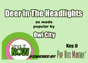 EIHEREEUUHIBH

as made
popular by

E31381?)

win mm W11 Hm MIIIIIHW