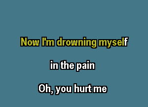 Now I'm drowning myself

in the pain

Oh, you hurt me