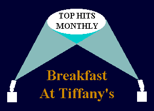 TOP HITS
NIONTHLY

Breakfast
MW
