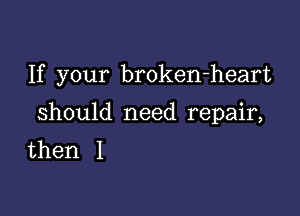 H your brokenrheart

should need repahg
then I